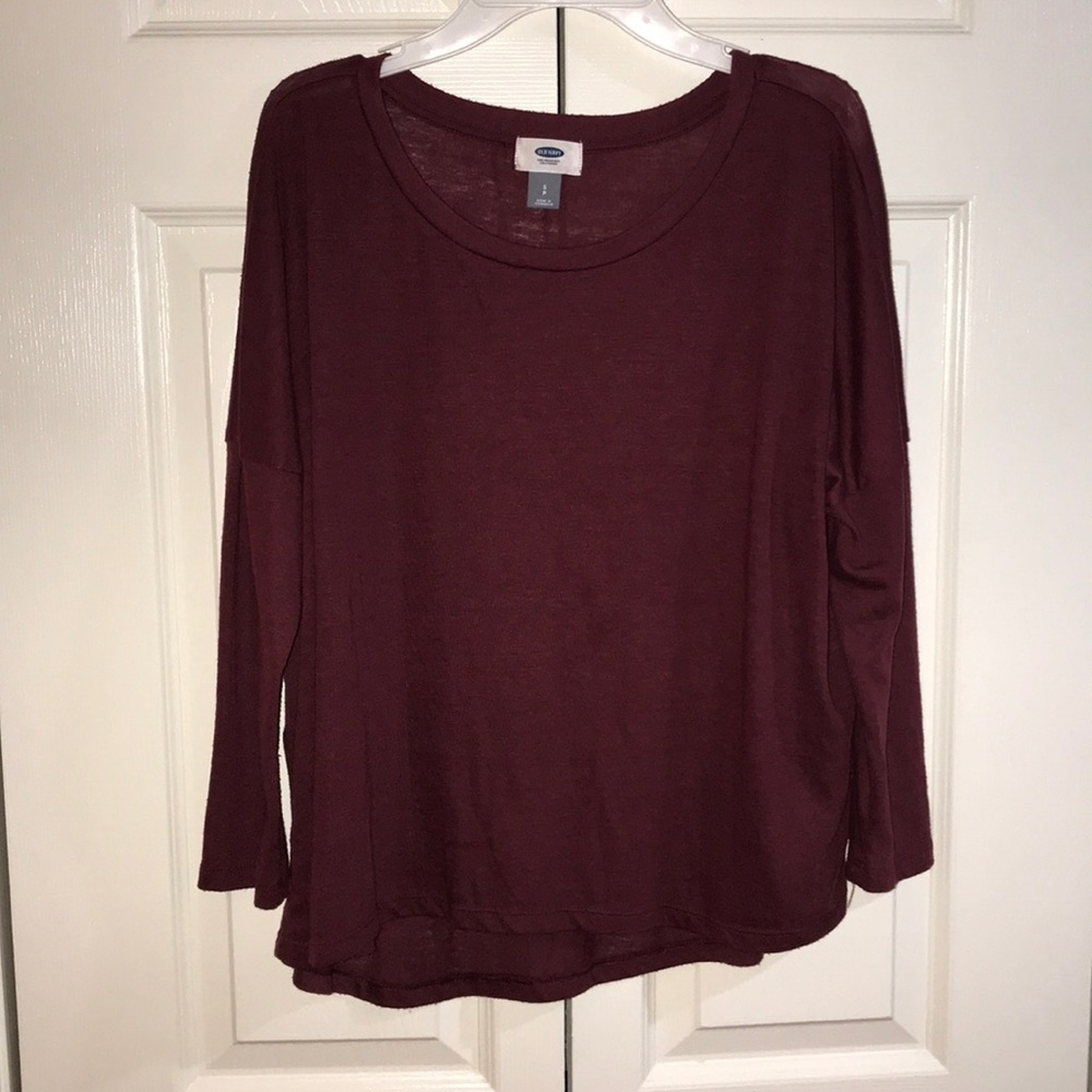 Maroon quarter sleeve shirt
